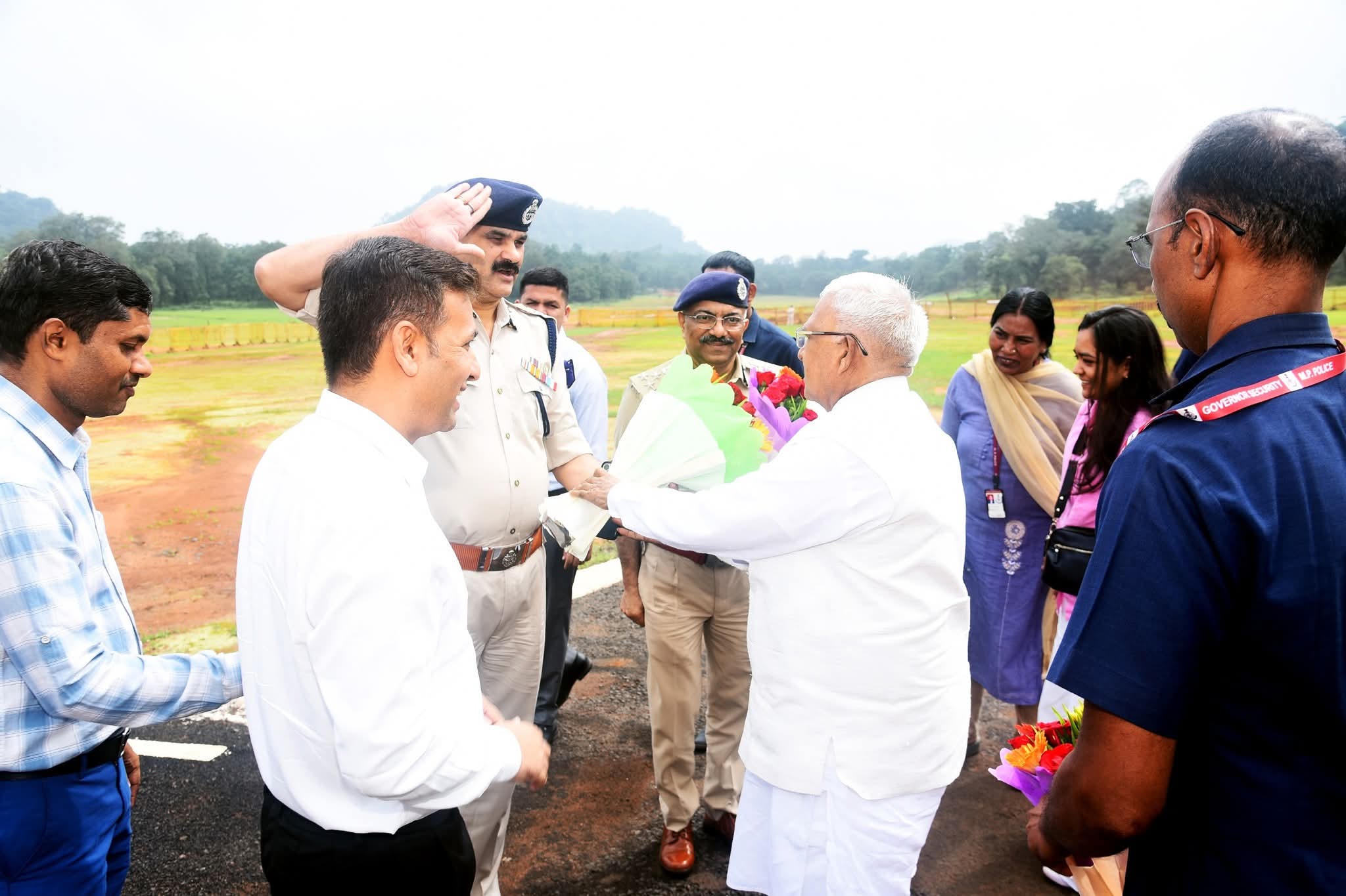 राज्यपाल श्री मंगू भाई पटेल का पचमढ़ी में हुआ आगमन